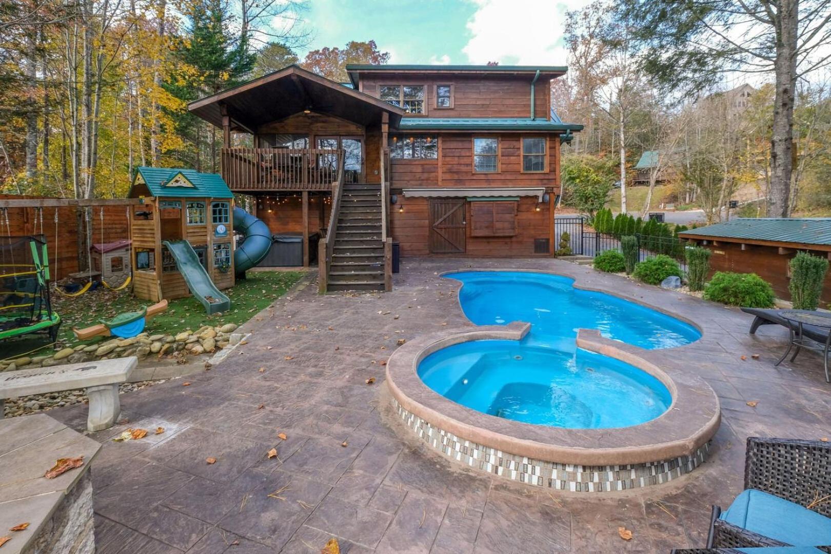 Pitter Patter Swimming Pool Ht Near D'Town Villa Gatlinburg Eksteriør bilde