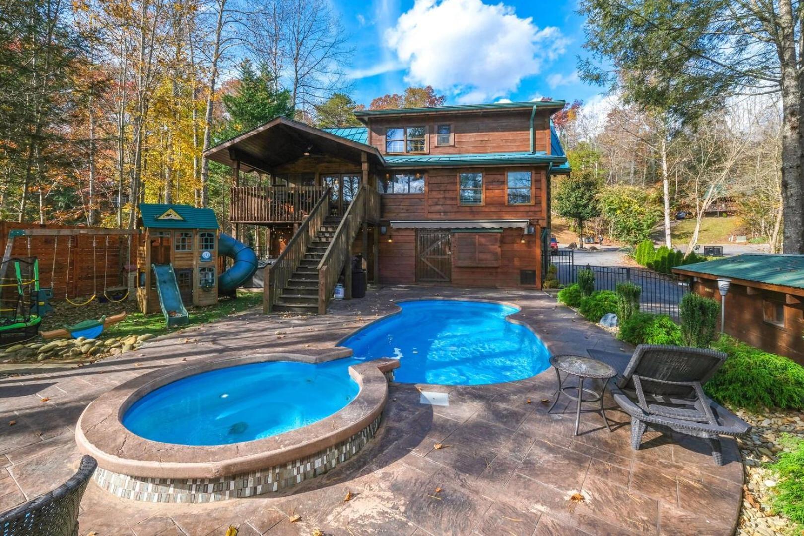 Pitter Patter Swimming Pool Ht Near D'Town Villa Gatlinburg Eksteriør bilde